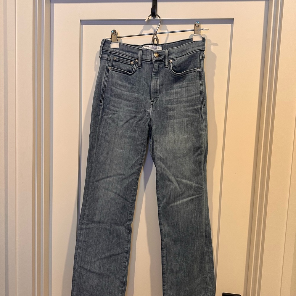 AYR Women's the pop Straight Leg Jeans in Light Blue